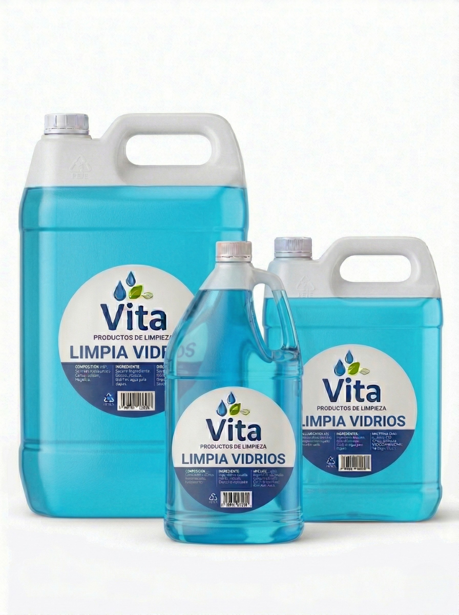 Limpiavidrios VITA | Cristales y Superficies sin Manchas ni Rayas